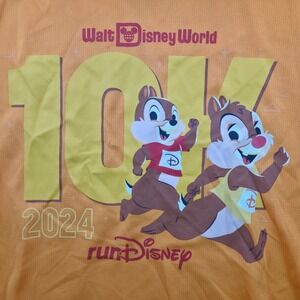 runDisney Shirt Womens Medium Chip 'n Dale 2024 Walt Disney World‎ 10K LS